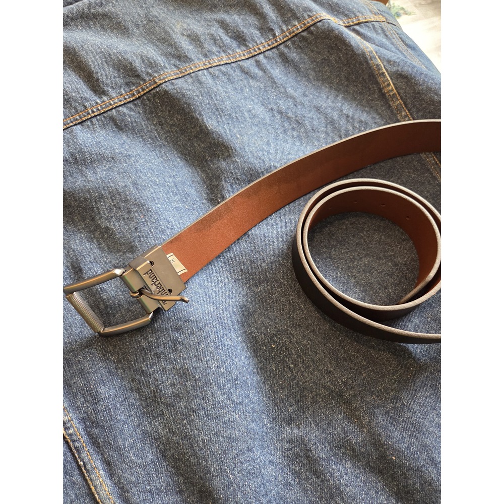 Timberland Reversible Black & Brown Leather Belt - Men's Size 44 - Picture 4 of 10